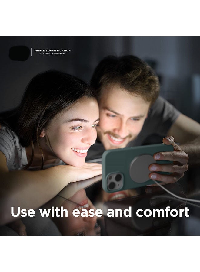 Rock Pow Magnetic Silicone Case For Apple iPhone 13 With MagSafe Accessories Mint - Image 2