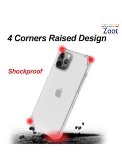 Zoot Protective Case Cover with Bumper for Apple iPhone 13 Pro Clear  - Image 2
