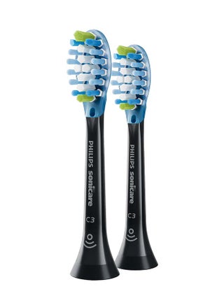 Pack of 2 Sonicare Diamond Clean Brush Head Black 36grams - v1632120026/N48514175A_1
