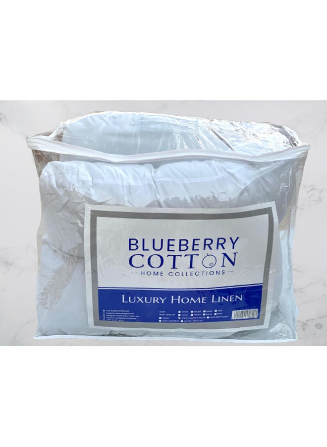 Blueberry - U Shaped Maternity Pillow With Removable Velvet Cover Cotton Pink 55x27x6inch - Image 1