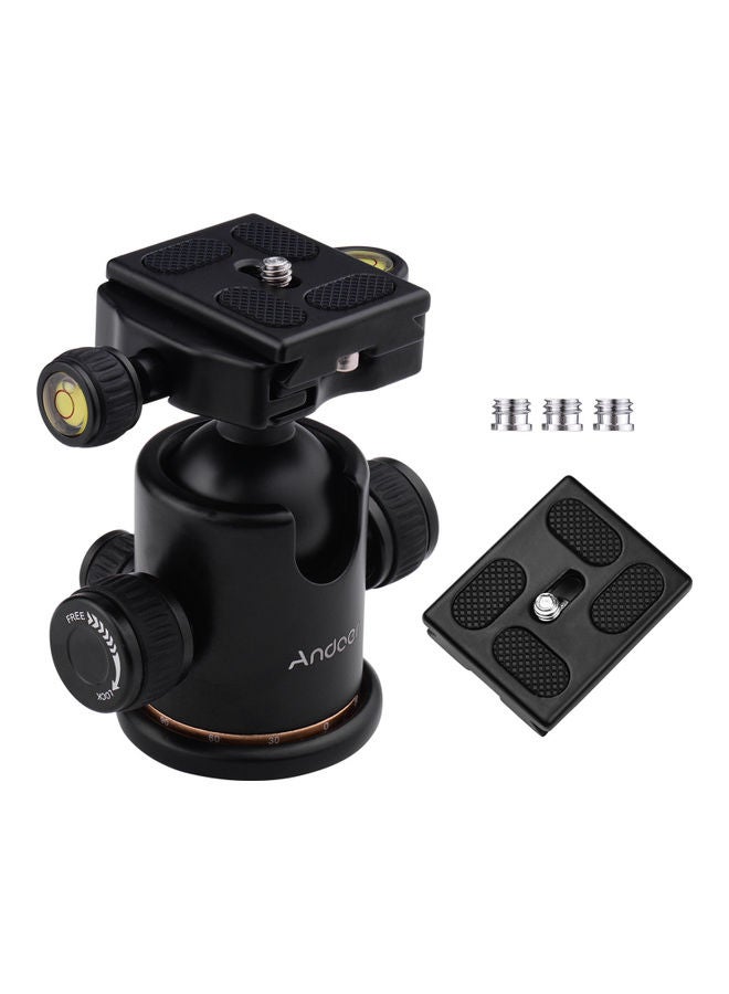 ANDOER Panoramic Damper Ball Head with Scaled Plate Black  - Image 2