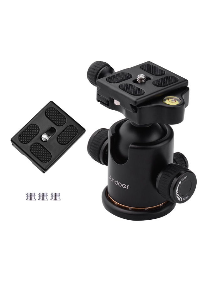 ANDOER Panoramic Damper Ball Head with Scaled Plate Black  - Image 3