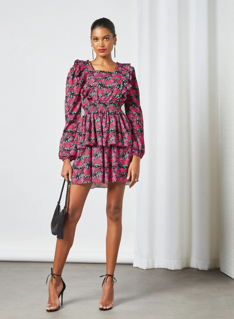 Sivvi x D'Atelier Floral Print Mini Dress