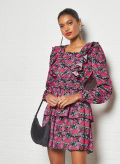 Sivvi x D'Atelier Floral Print Mini Dress Multicolour  - Image 1