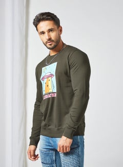 Regular Fit Sweatshirt Green
