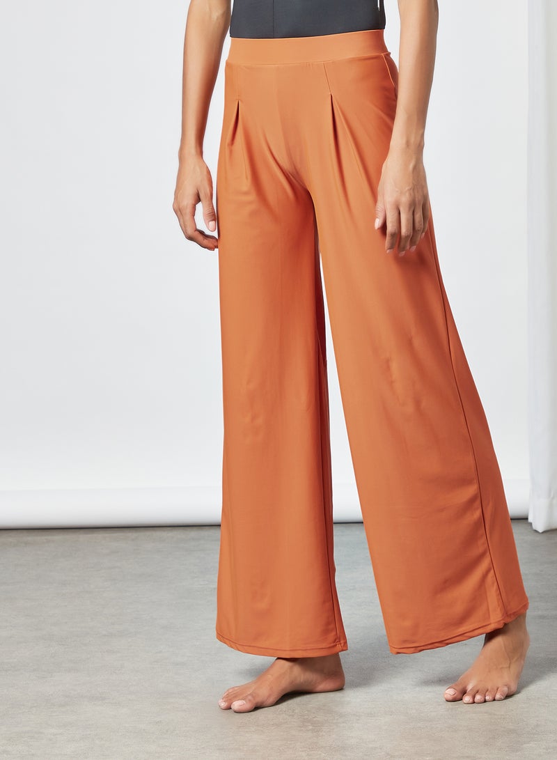 High Waist Flared Pants Orange - v1632120491/N43452553V_1