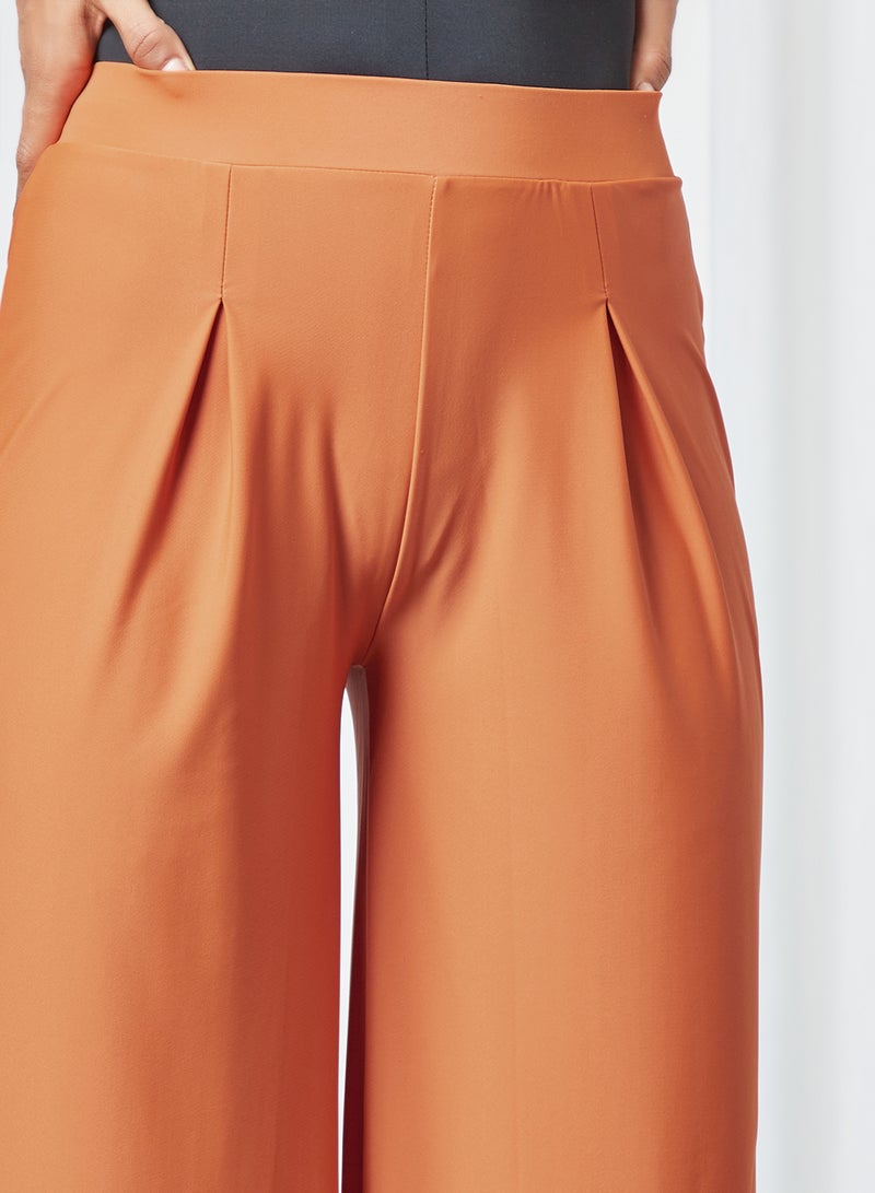 High Waist Flared Pants Orange - v1632120491/N43452553V_4