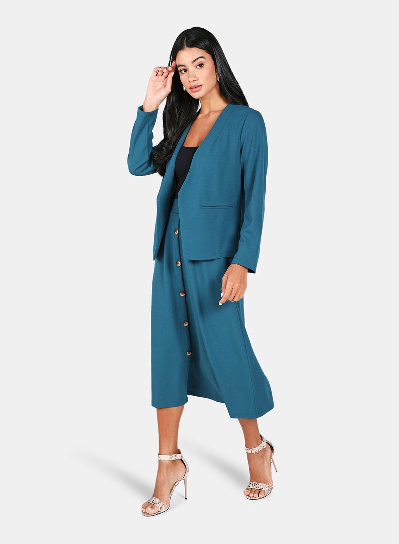 DRIP - Plain Casual Blazer Blue - Image 1