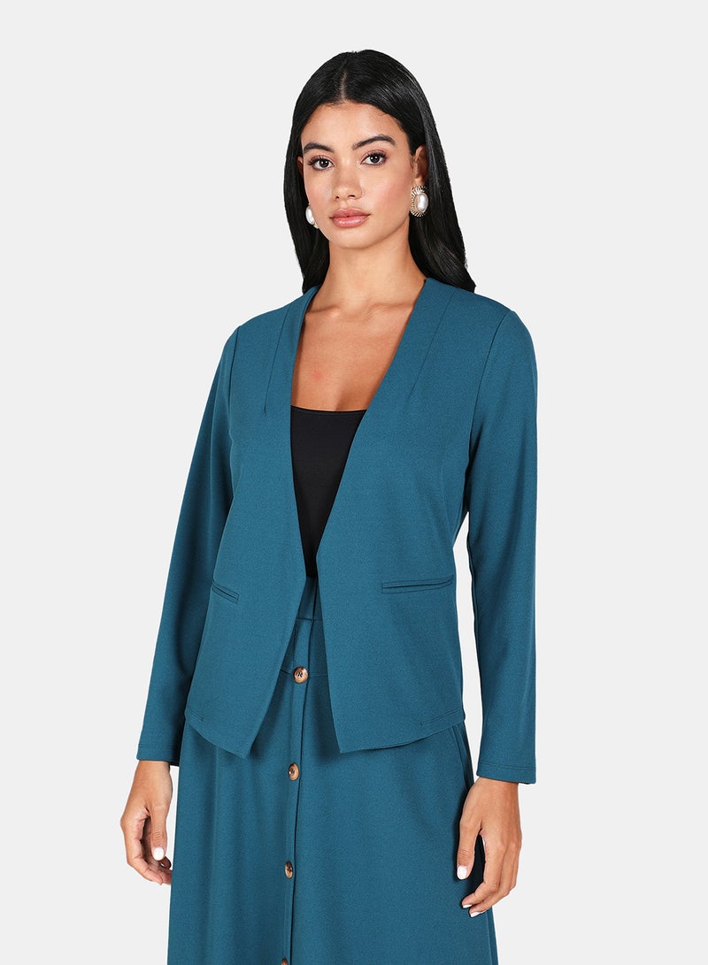 DRIP - Plain Casual Blazer Blue - Image 1