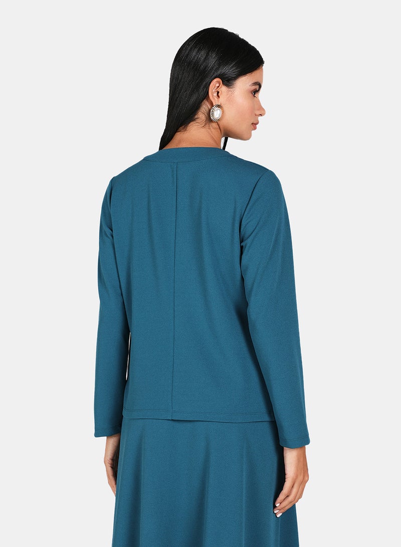 DRIP - Plain Casual Blazer Blue - Image 1