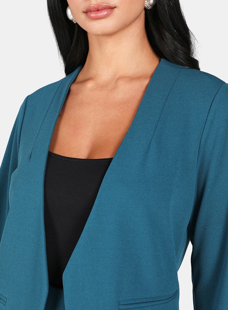 DRIP - Plain Casual Blazer Blue - Image 1
