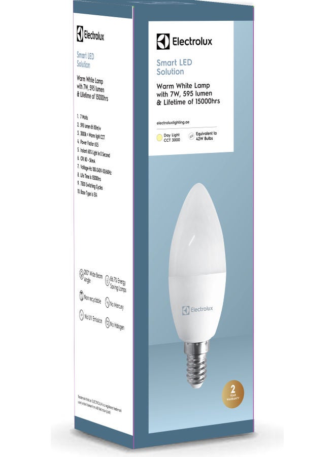 الكترولوكس مصباح ذكي LED بقدرة 7 وات أصفر 11سم - Image 2