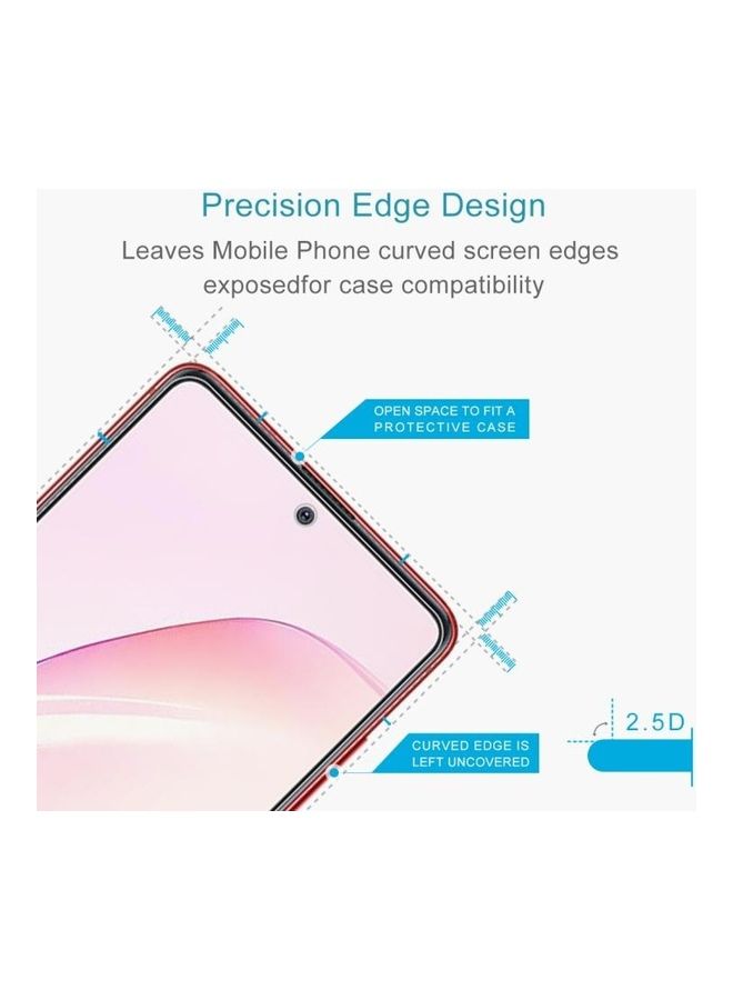 BGM 10 Piece Half-screen Transparent Tempered Glass Film for Samsung Galaxy A81 Clear - Image 3