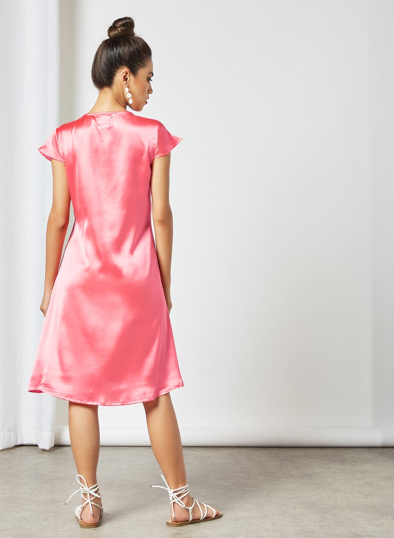 Aila - Casual Dress Fuchsia - Image 1