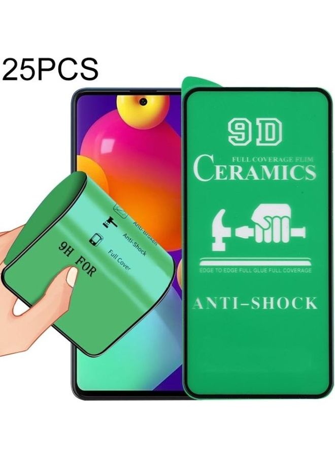 BGM 25 Piece 9D Full Screen Ceramic Film for Samsung Galaxy M62 Clear - Image 1