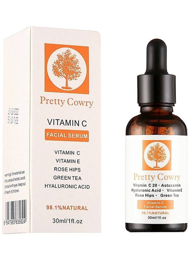 Pretty Cowry Natural Vitamin C Facial Serum Clear 30ml - Image 1
