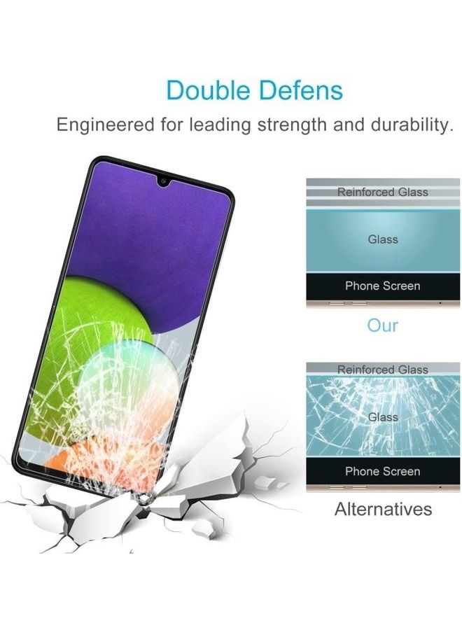 BGM Tempered Glass Film Screen Protector for Galaxy A22 4G Clear - Image 5