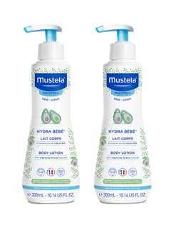 Mustela Pack Of 2 Moisturising Extra Soft Baby Skin Care Body Lotion - 2 X 300ml  - Image 1