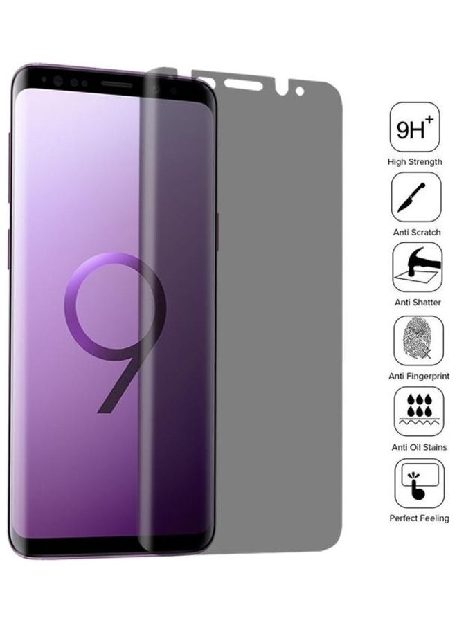 بي جي إم لاصقة حماية للشاشة من الزجاج المقوى مضادة للوهج بدرجة صلابة 9 ودرجة انحناء 3 مقاس 0.26 مم لهاتف سامسونج جالاكسي S9+ شفاف - Image 2