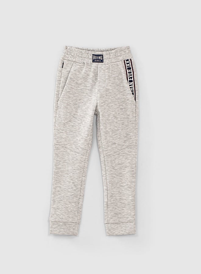 IKKS - Elasticated Drawstring Joggers Grey - Image 1