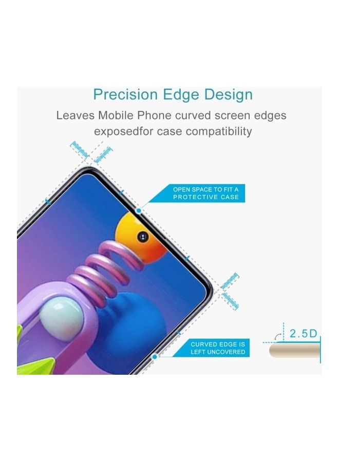 BGM 0.26mm 9H 2.5D Tempered Glass Screen Protector Film For Samsung Galaxy M51 Clear - Image 3