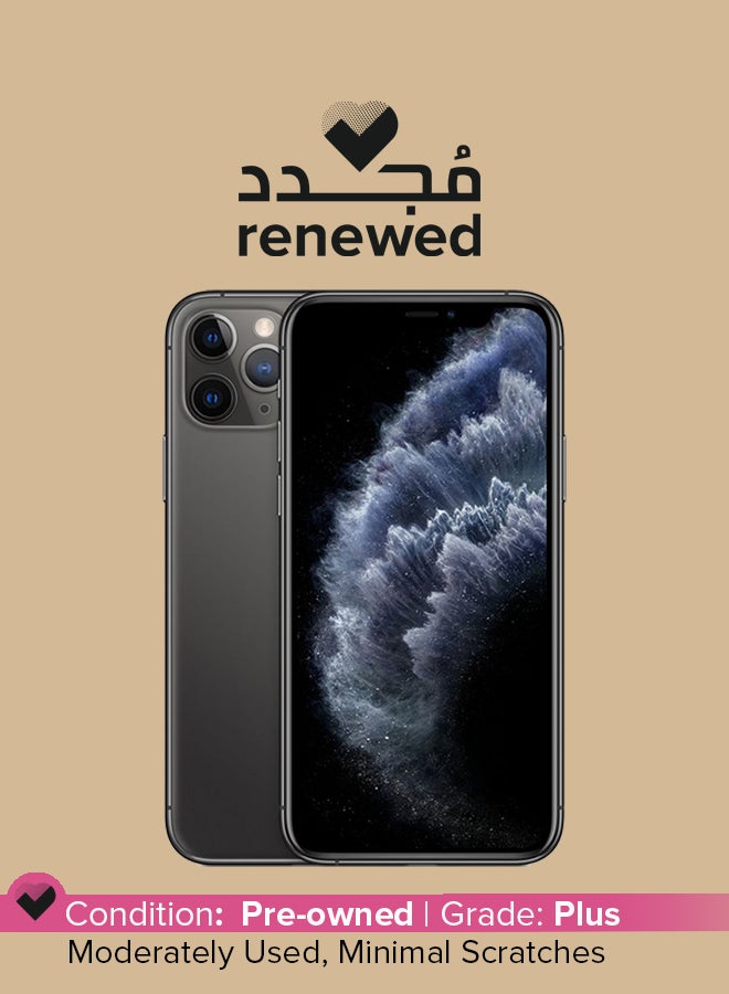 ابل  Renewed - iPhone 11 Pro With FaceTime Space Gray 64GB 4G LTE - UAE Specs - Image 1