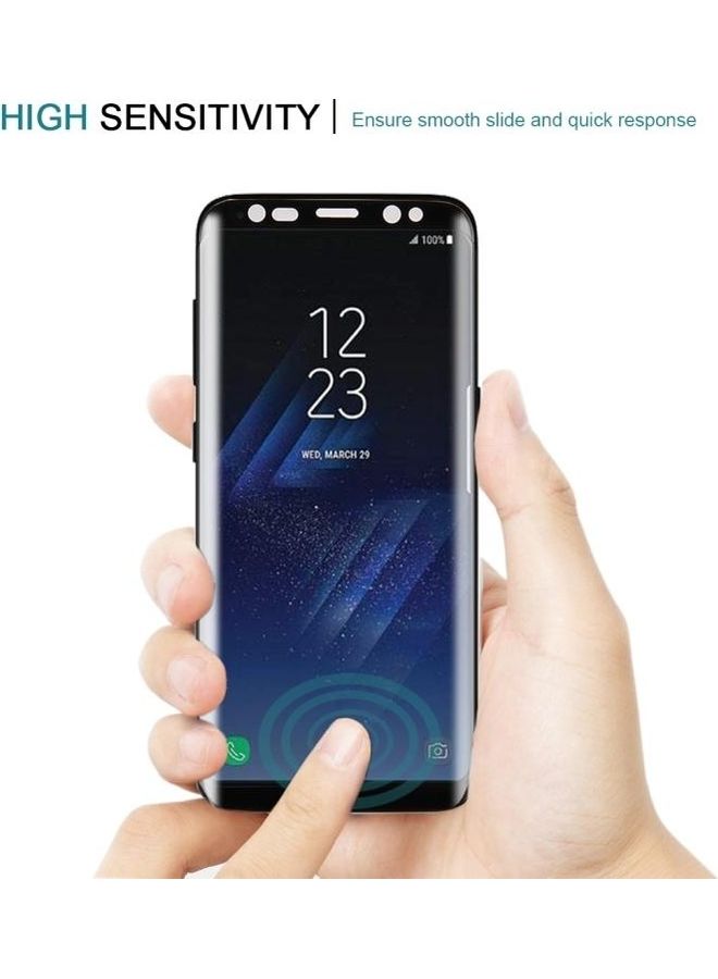 BGM Full Screen Protector Curved  Tempered Glass For Samsung Galaxy S8/G950 Clear - Image 5