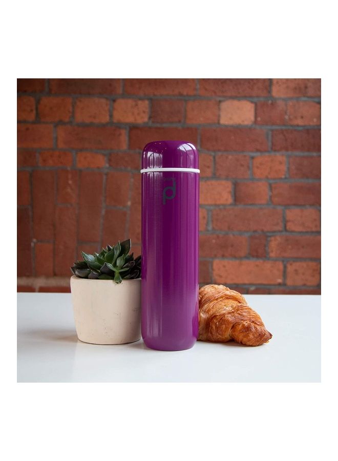 GRUNWERG Stainless Steel Vacuum Insulated  Flask Purple 300ml - Image 2
