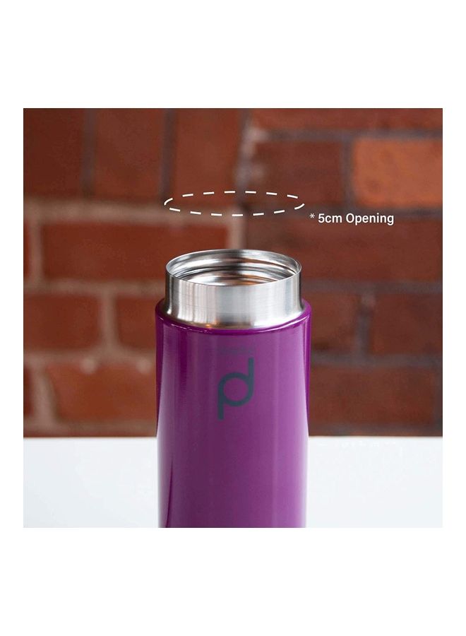 GRUNWERG Stainless Steel Vacuum Insulated  Flask Purple 300ml - Image 3