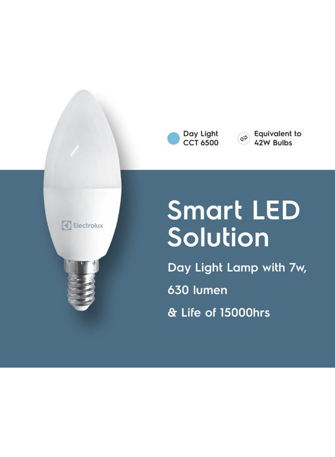الكترولوكس لمبات قياسية بإضاءة LED بقدرة 7 وات وقاعدة من نوع E14 أبيض 11سم  - Image 4