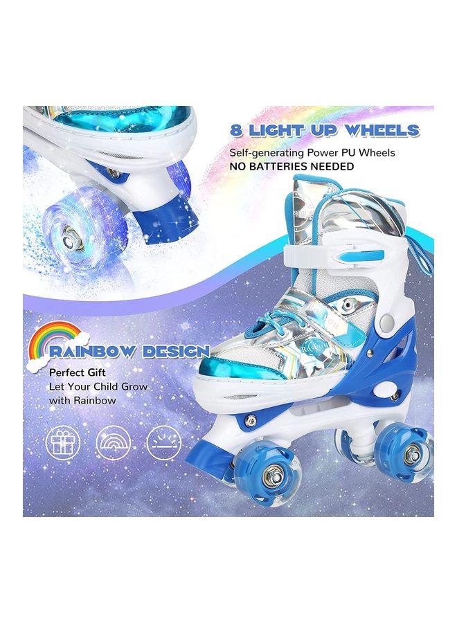 MissTiara 8-Wheels Illuminating Adjustable Roller Skates For Kids US 12J-2  - Image 4