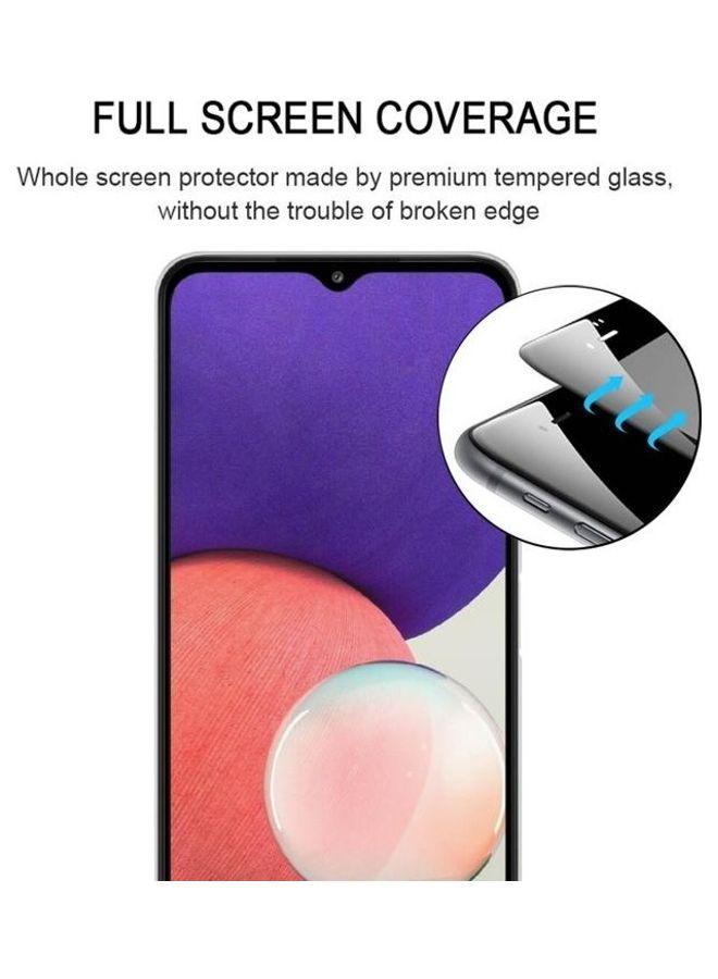 BGM Full Cover Screen And Glue Protective  Tempered Glass Film For Samsung Galaxy A22 5G Clear - Image 3