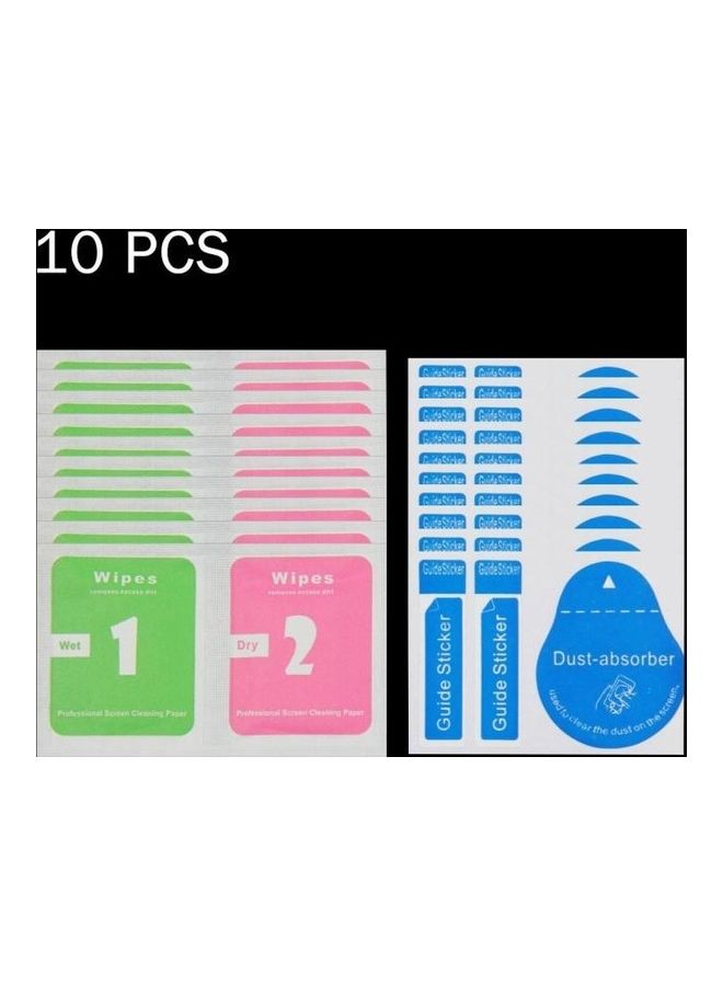 BGM 10-Piece 9H Surface Hardness 2.5D Explosion-Proof Tempered Glass Non-Full Screen Protector For Samsung Galaxy A3 (2017) Clear - Image 5