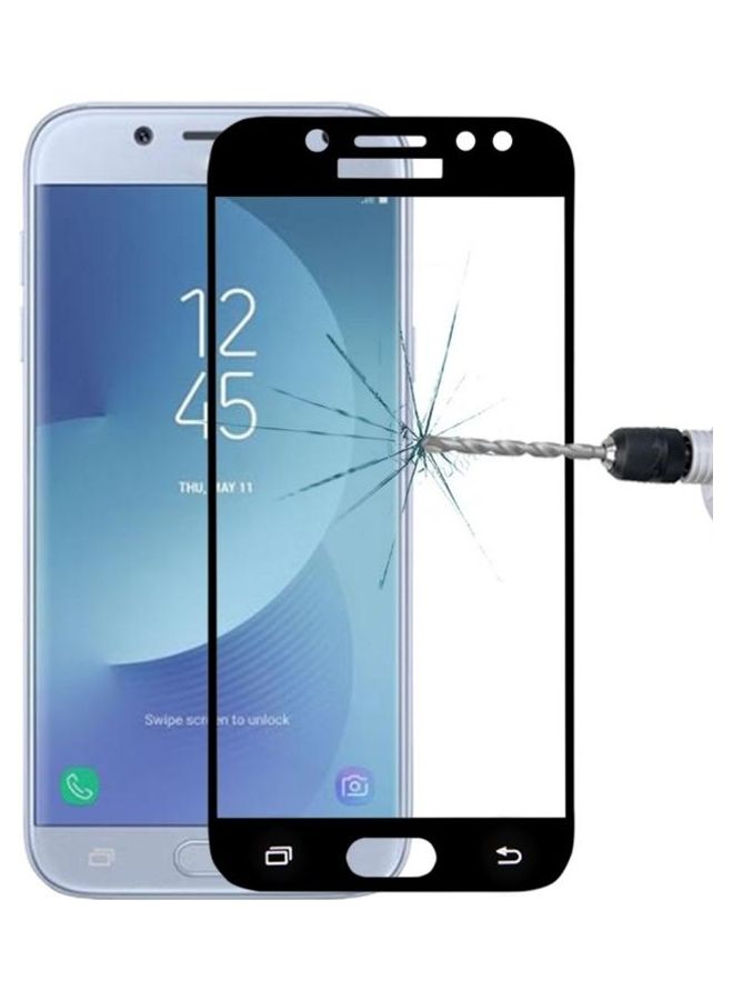 BGM 0.26mm 9H Surface Hardness 2.5D Curved Silk Full Tempered Glass Screen Protector For Samsung Galaxy J5 (2017) (EU Version) Clear/Black - Image 1