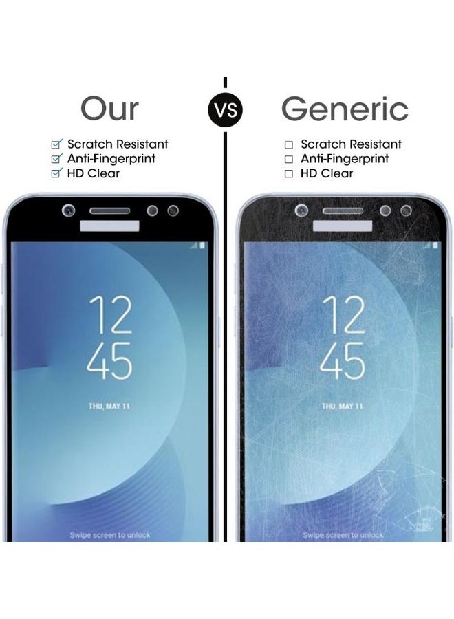 BGM 0.26mm 9H Surface Hardness 2.5D Curved Silk Full Tempered Glass Screen Protector For Samsung Galaxy J5 (2017) (EU Version) Clear/Black - Image 3