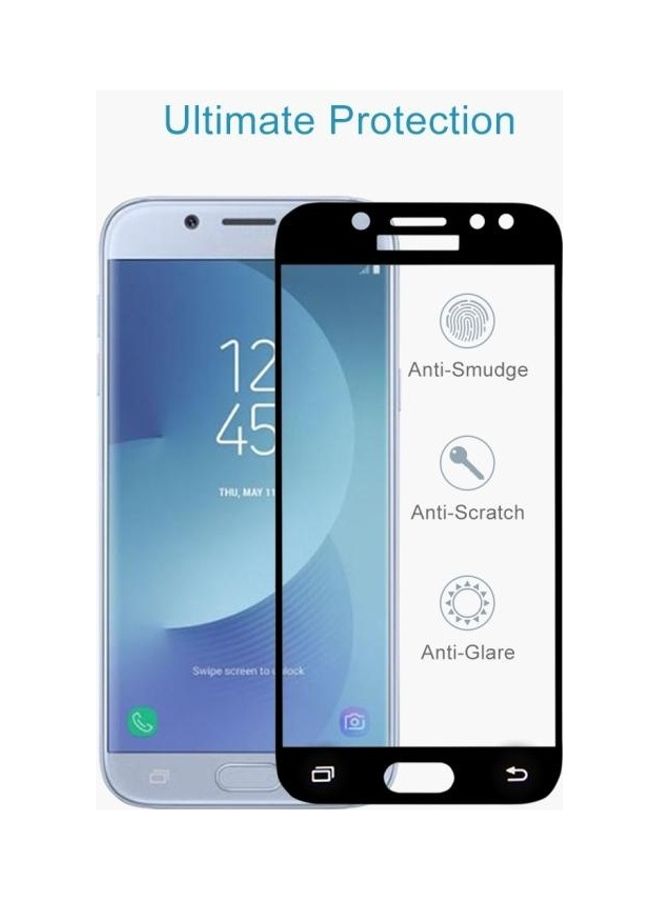 BGM 0.26mm 9H Surface Hardness 2.5D Curved Silk Full Tempered Glass Screen Protector For Samsung Galaxy J5 (2017) (EU Version) Clear/Black - Image 4