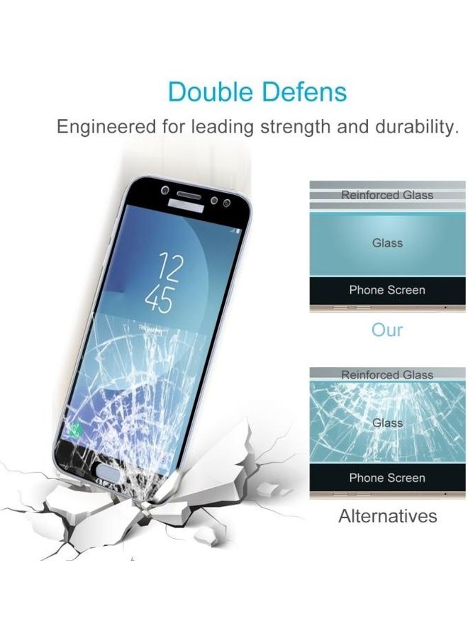 BGM 0.26mm 9H Surface Hardness 2.5D Curved Silk Full Tempered Glass Screen Protector For Samsung Galaxy J5 (2017) (EU Version) Clear/Black - Image 5