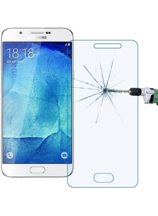 BGM 9H+ Surface Hardness And 2.5D Explosion-Proof Tempered Glass Film Screen Protector For Samsung Galaxy A8 Clear - Image 1