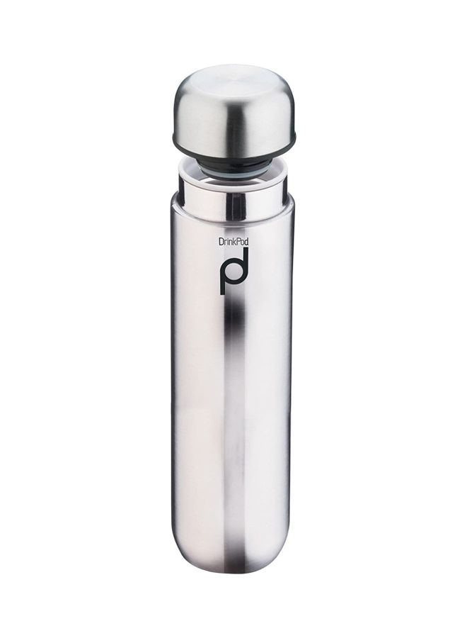 Drinkpod Vacuum Insulated Capsule Flask Silver - v1632134753/N50959599A_2