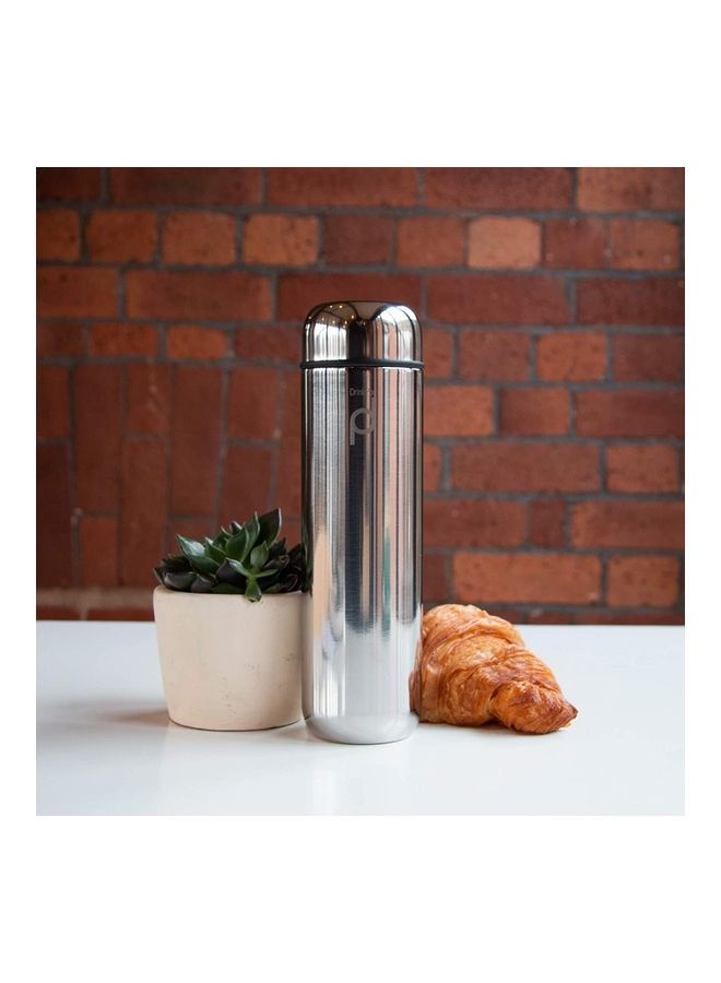 GRUNWERG Drinkpod Vacuum Insulated Capsule Flask Silver - Image 2