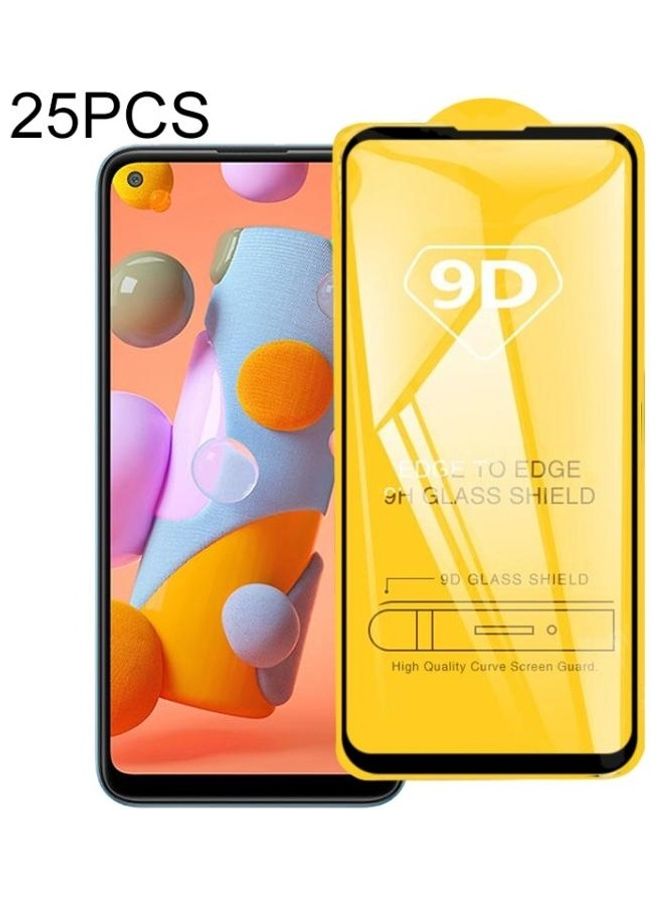 بي جي إم 25 قطعة من لاصقات حماية للشاشة، مصنوعة من الزجاج المقوى 9D، مناسبة لهاتف سامسونج جالاكسي طراز A11 باللون: الشفاف - Image 1