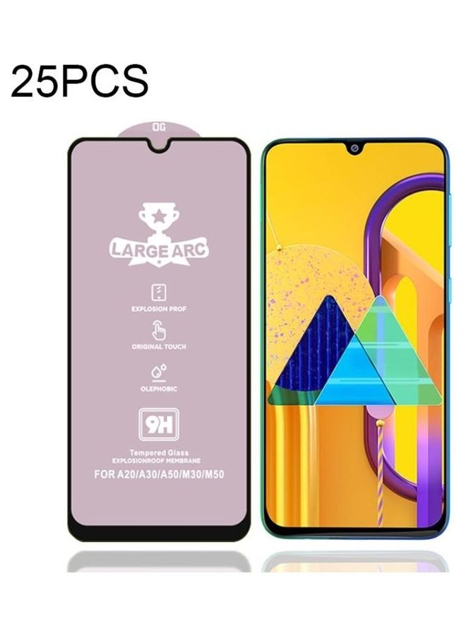 BGM 25-Piece 9H HD Screen Protector Tempered Glass For Samsung Galaxy M30s Clear - Image 1