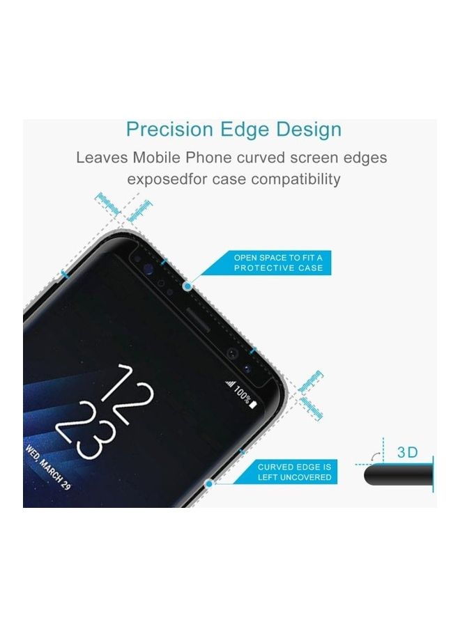 BGM 25-Piece Curved Tempered Glass Screen Protector Set For Samsung Galaxy S8 Black/Clear - Image 3