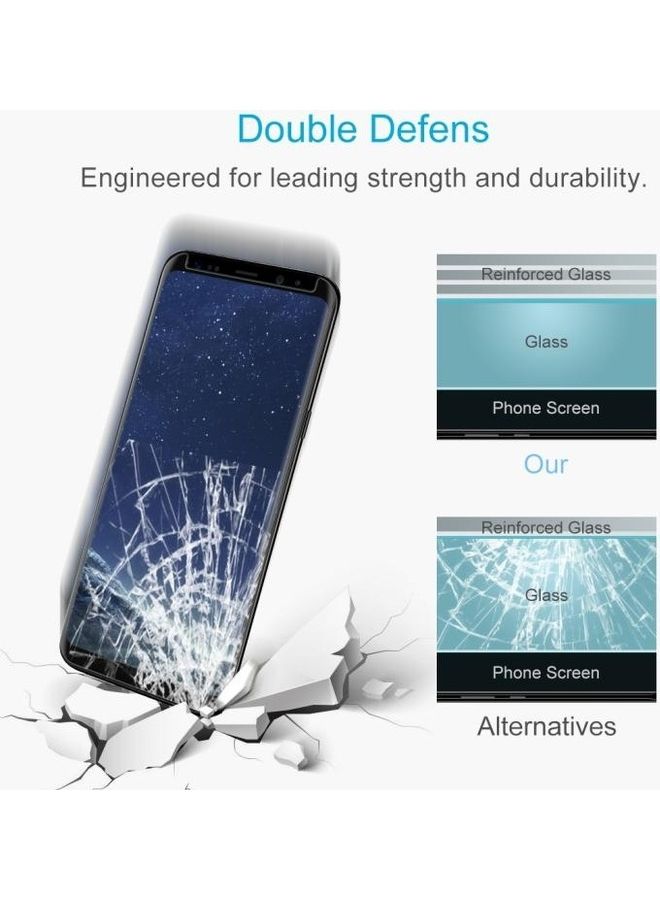 BGM 25-Piece Curved Tempered Glass Screen Protector Set For Samsung Galaxy S8 Black/Clear - Image 5