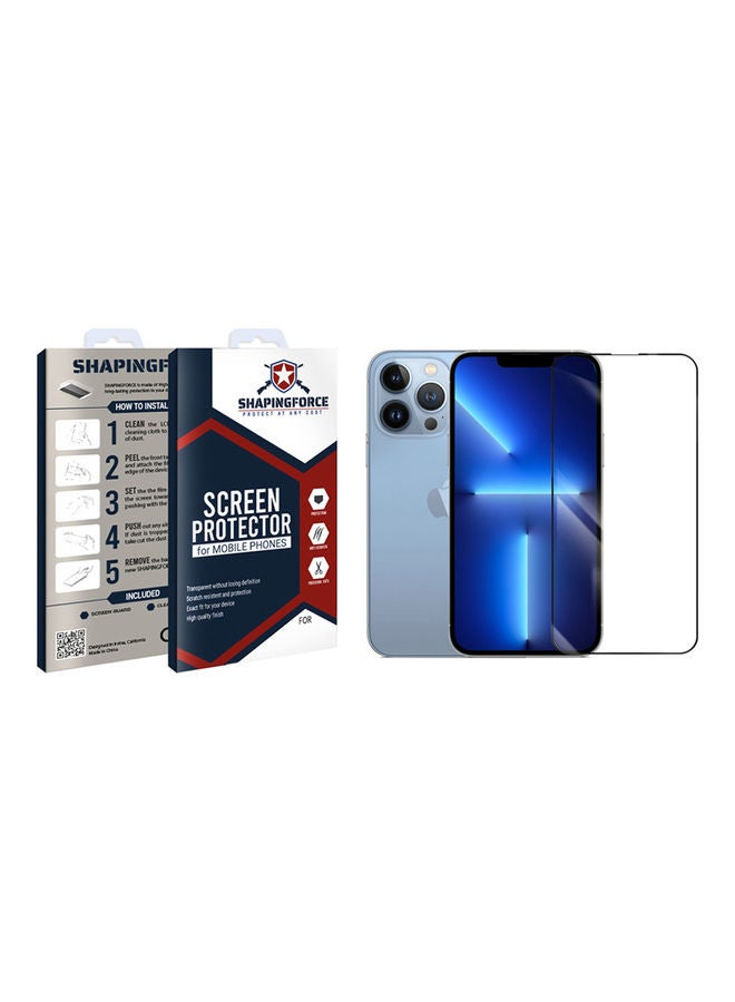 SHAPINGFORCE Screen Protector For iPhone 13 Pro Black/Clear - Image 2