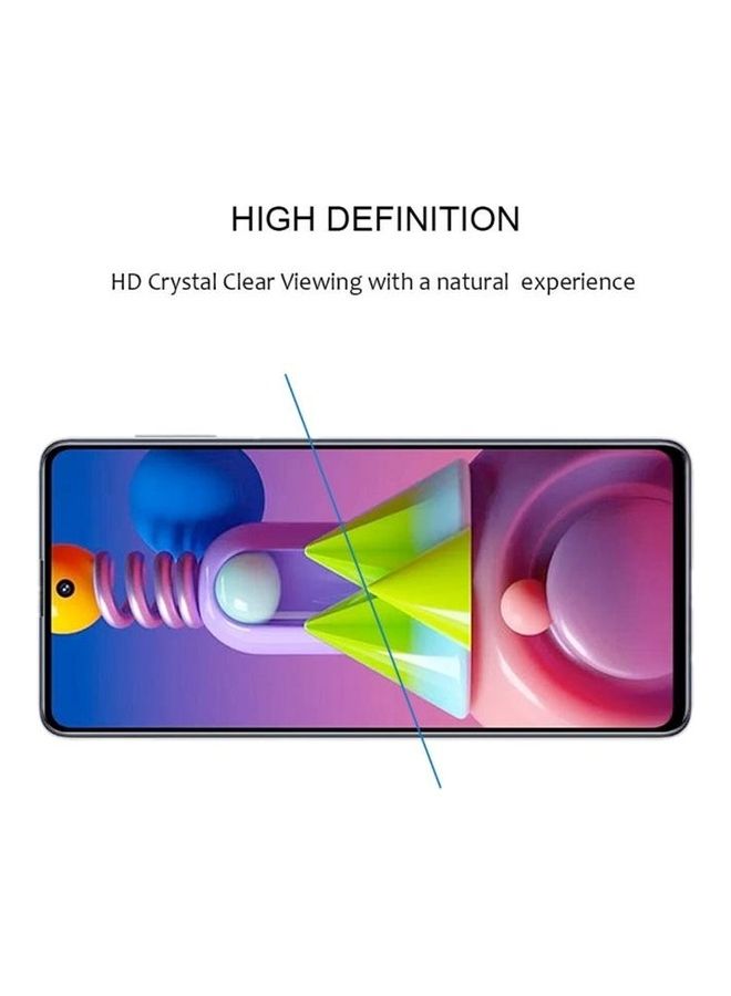 BGM Pack Of 25 Tempered Glass Full Screen Protectors For Samsung Galaxy M51 Clear/Black - Image 4