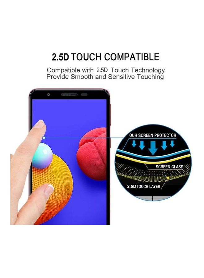 BGM Pack Of 25 Tempered Glass Full Screen Protectors For Samsung Galaxy A01 Core Clear/Black - Image 5