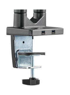 NAVODESK Monitor Desk Mount With Gas Spring Tech And USB Hub Midnight Grey Midnight Grey  - Image 3