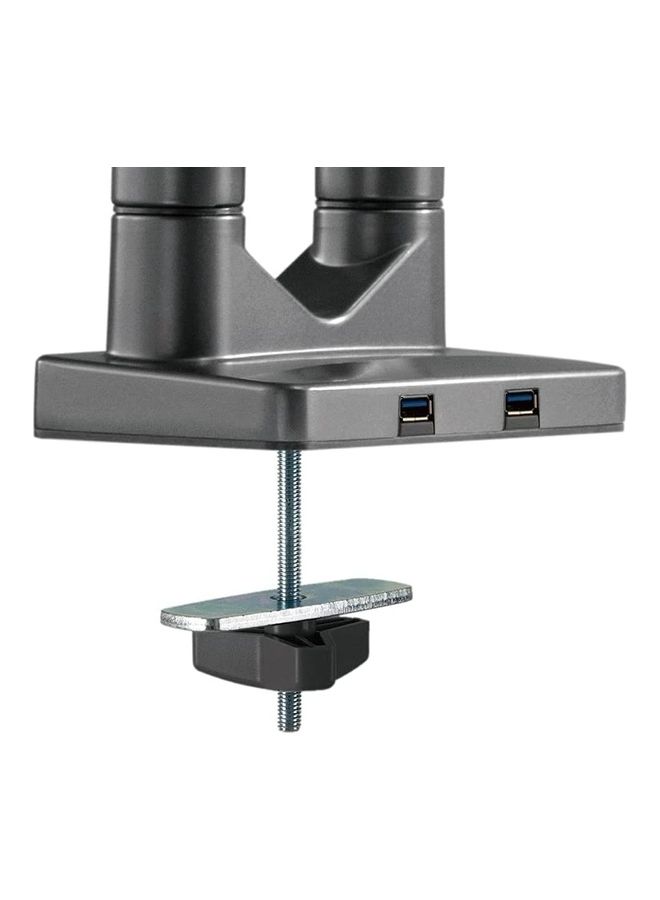NAVODESK - Monitor Desk Mount With Gas Spring Tech And USB Hub Midnight Grey Midnight Grey - Image 1