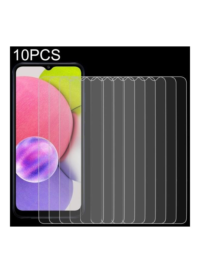 BGM 10-Piece 2.5D 9H Full Glue Screen Protector For Samsung Galaxy A03s Clear - Image 1